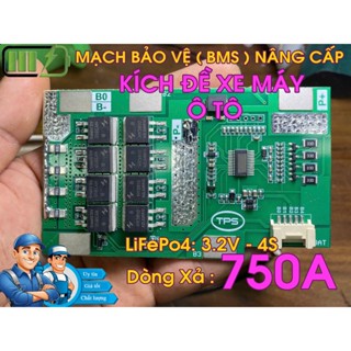  MẠCH KÍCH  ĐỀ XE MÁY 4S-3.2V LifePo4  DÒNG XÃ TỨC THỜI 750  LIÊN TỤC 60A CHỨC NĂNG CÂN BẰNG BẢO HÀNH 1 NĂM 