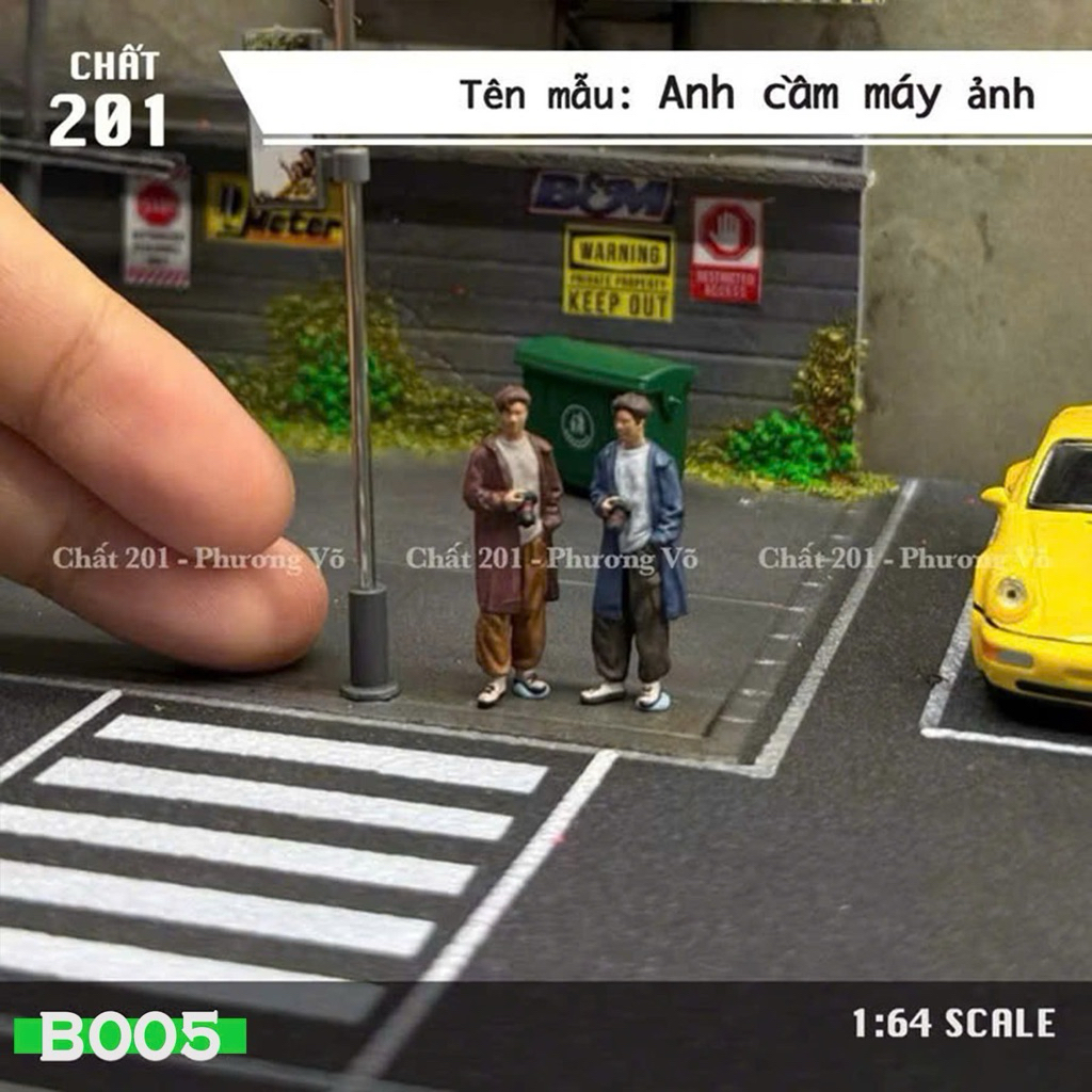 Mô hình nam 1/64 - Figure 1/64 - Anh cầm máy ảnh