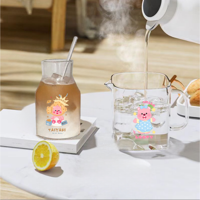 bình nước size to hải ly Loopy BNST15 650ml 800ml dễ thương hoạt hình