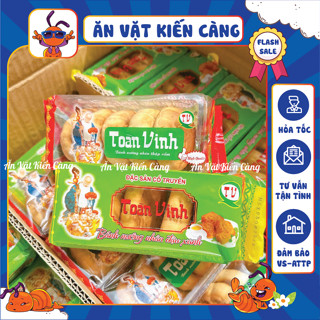  Bánh nướng nhân thập cẩm đậu xanh Toàn vinh  gói 320gam  - Bánh ăn vặt đồ ăn vặt giá rẻ 