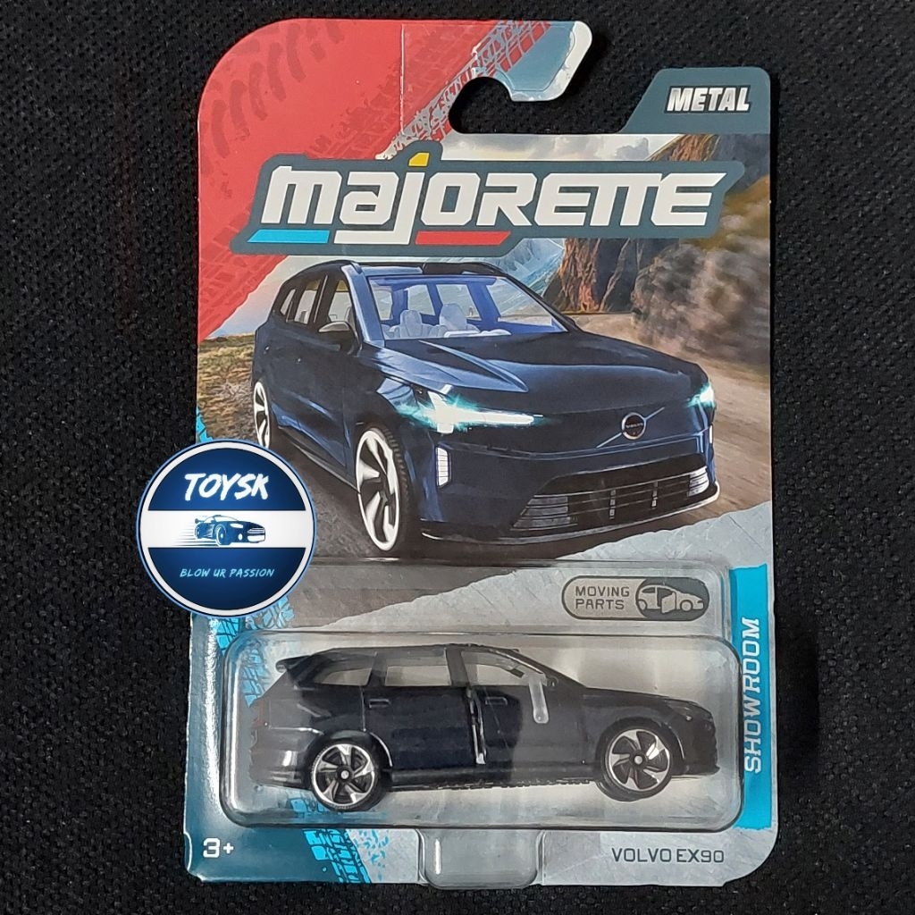 Toysk xe mô hình Volvo EX90 Majorette Đen tỷ lệ 1:64