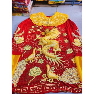Áo Bà Châu Đốc An Giang mẫu Rồng Nổi Đuôi Công Rồng Đứng kích cỡ 1m8 - Mã: MNCDCO