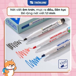 Bút Lông Bảng Thiên Long Nhỏ WB-02 Ngòi 1.5mm (1 Hộp 20 Cây - Mực Xanh)
