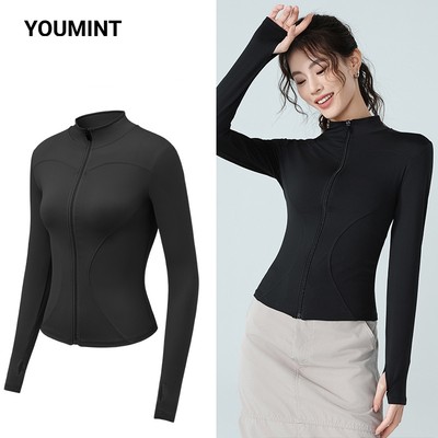 Áo khoác tập gym nữ YOUMINT co giãn mềm mịn