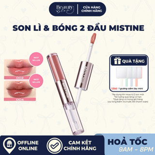   HỎA TỐC  Son Kem Lì Và Bóng 2 Đầu MISTINE Tipsy-lock Bền Màu Lâu Trôi Đa Năng 