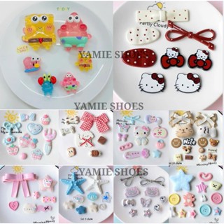 CHARM gắn dép sục - Bộ 10 sticker - nhiều màu - dễ thương - nhựa cứng