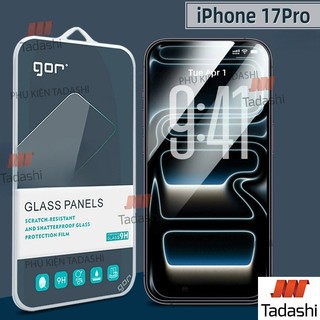  Kính Cường Lực Gor IPHONE 17 Pro  17  17 Pro Max IPhone Air  16 Pro Max  16 Pro Trong Suốt Cao Cấp 9H  2.5D - Hãng Gor 