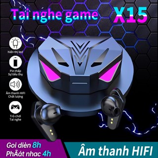 Tai nghe chơi game không dây Bluetooth X15 Tws chất lượng âm thanh chân thực thích hợp chơi game 