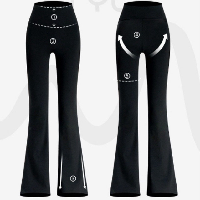 BOOCHIC Quần Legging Ống Loe Chất Liệu Su Đúc Xịn Định Hình Gen Bụng Nâng V3 Phù Hợp Mặc Đi Chơi Đi Tập Đi Bơi | BigBuy360 - bigbuy360.vn