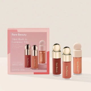  RARE BEAUTY  Set 3 Thỏi Má Hồng Dạng Kem & Highlight Rare Beauty Mini Blush and Luminize Trio 