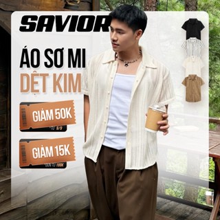 Áo Sơ Mi Đi Biển Tay Ngắn 27Gentle Chính Hãng -  Họa Tiết Lưới Dệt Kim Thoáng Mát Độc Đáo