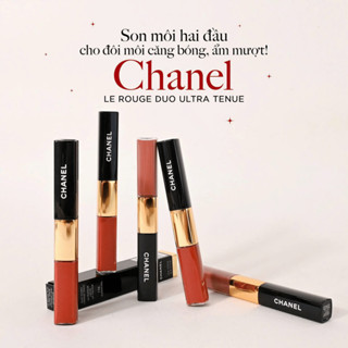   CHÍNH HÃNG  Son Môi Hai Đầu Cho Đôi Môi Căng Bóng Ẩm Mượt ChaneI Le Rouge Duo Ultra Tenue Ultrawear Liquid Lip Colour 