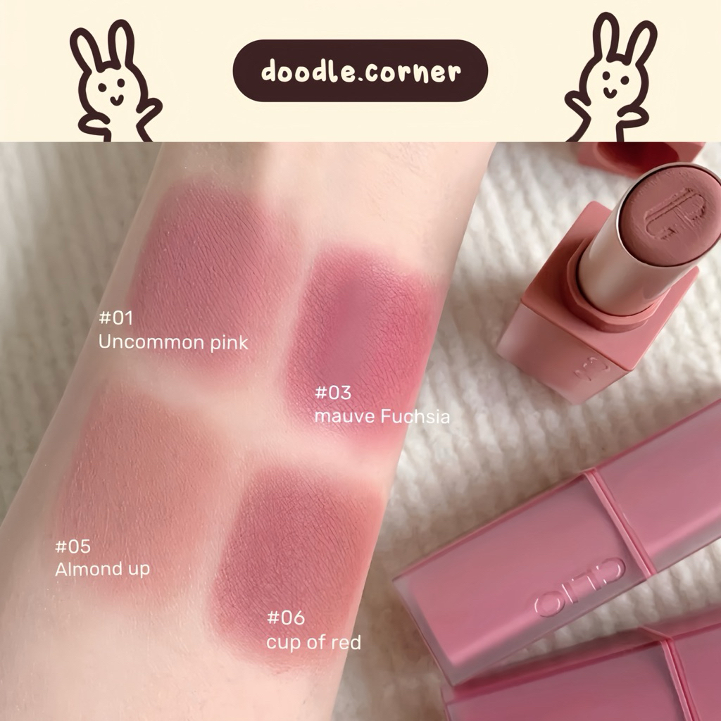 [01-11] Son thỏi lì Clio Chiffon Mood Lip Sweet Pleasure Edition