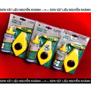 Búng mực Berry Lion – Bộ dây lấy dấu thẳng, kèm bình mực và thước thủy, tiện dụng cho thợ xây & mộc