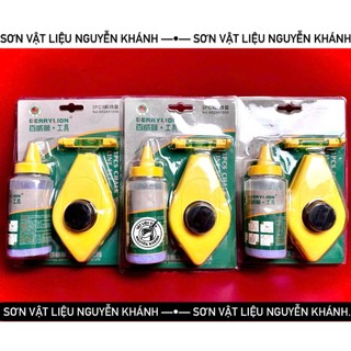 Búng mực Berry Lion – Bộ dây lấy dấu thẳng, kèm bình mực và thước thủy, tiện dụng cho thợ xây & mộc