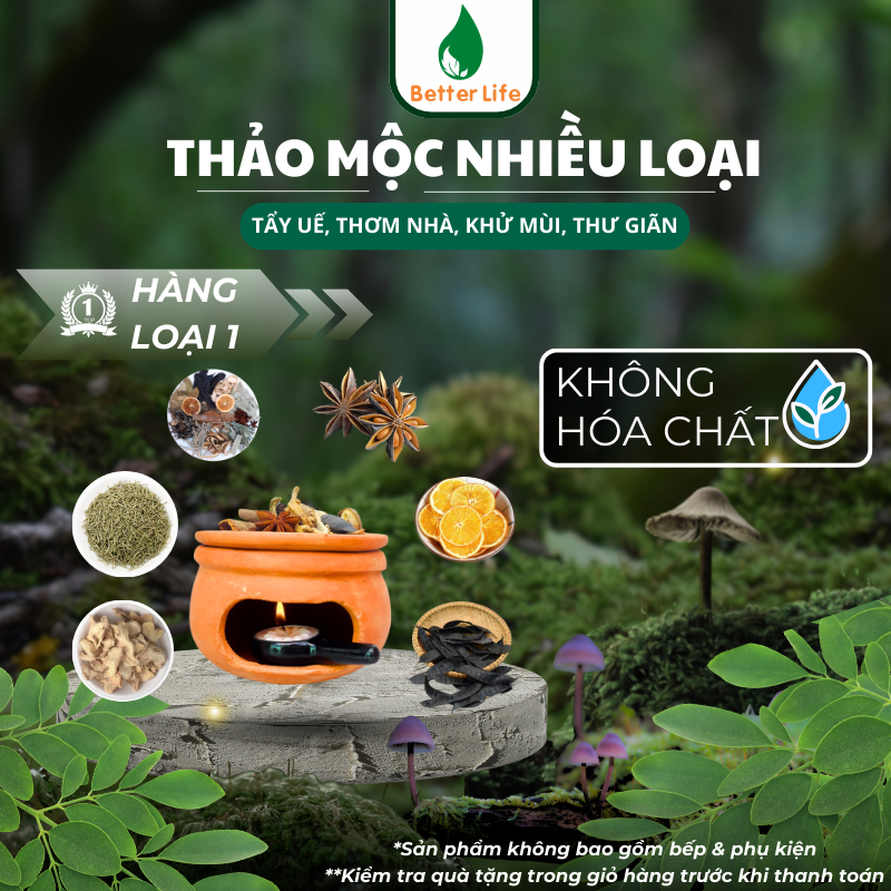 Thảo mộc xông nhà nhiều loại, bồ kết xông tẩy uế, thơm nhà, khử mùi, xả stress