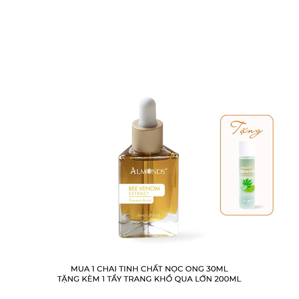 Serum mụn nọc ong Almonds size lớn 30ml