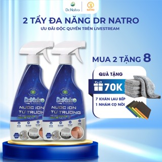 Combo 2 Tẩy xoong nồi cháy đen, tẩy dầu mỡ bếp điện, bếp gas, inox rỉ sét, lò nướng Dr Natro