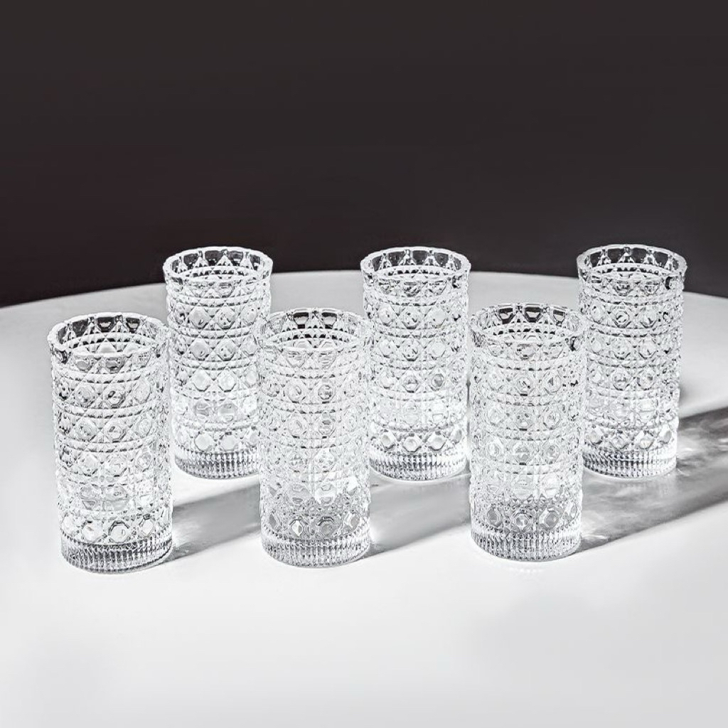 set 12 ly thuỷ tinh bền ,ly nhỏ ún gựu đế