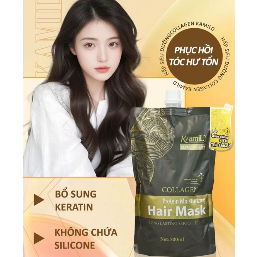 Hấp Siêu Dưỡng Collagen Kami 500ml