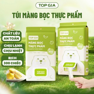 Túi Màng Bọc Thực Phẩm Treo Tường Top Gia Bịch 300 Chiếc, Chất Liệu PE An Toàn Cho Thực Phẩm, Không Mùi, Chịu Nhiệt