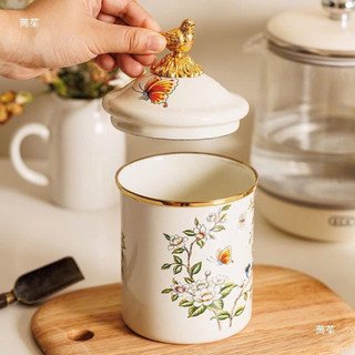 [Nhiều mẫu] Hũ đựng trà gốm tử sa in họa tiết, hũ đựng trà gốm cao cấp Dona Home Decor