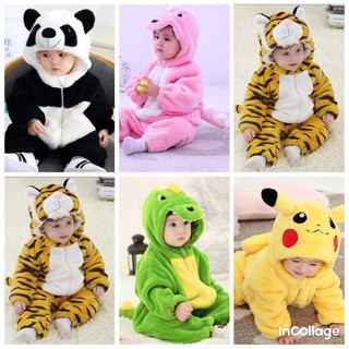  Bộ Body Lông Nhung Khủng Long Pikachu Hổ Vàng chất lông mềm mịn Thiết Kế đáng yêu cho bé trai bé gái từ 4 đến 28kg 