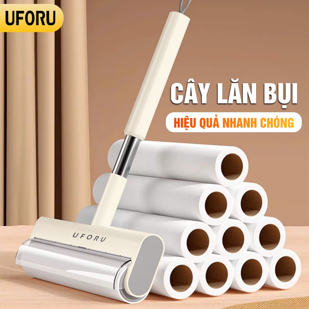 Cây lăn bụi cầm tay đa năng UFORU bản 26cm lăn bụi giường, ghế sofa, quần áo dính lông thú cưng (CÓ LÕI THAY THẾ)- UF778