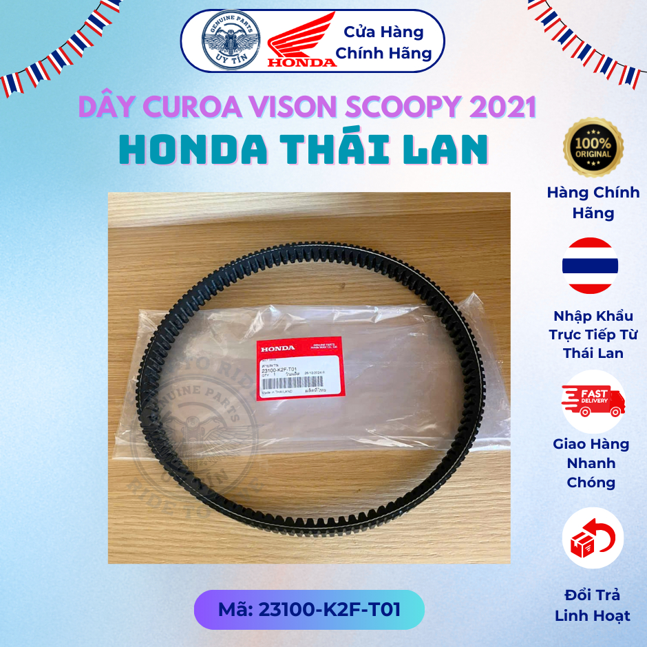 Dây curoa Vision 2021+, Scoopy 2021 - 23100-K2F-T01