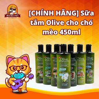 [CHÍNH HÃNG] Sữa tắm Olive cho chó mèo 450ml, Sữa tắm cho mèo dưỡng lông mềm mượt, khử mùi hiệu quả  - MicroPet
