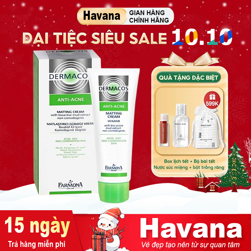 Kem Dưỡng Dermacos Kiềm Dầu Farmona Anti Acne Matting Cream 50ml