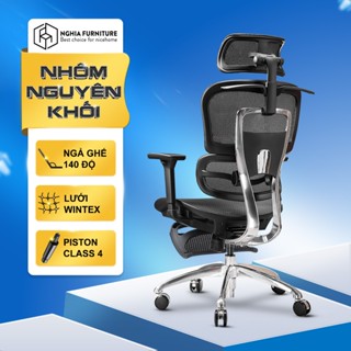 Ghế công thái học Nghia Furniture Caster, Lưới Wintex Hàn Quốc, Piston Class 4, Bảo hành 5 năm