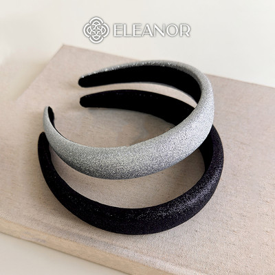 Băng đô cài tóc nữ Eleanor Accessories kim tuyến nhám phụ kiện tóc cài tóc trơn 10544