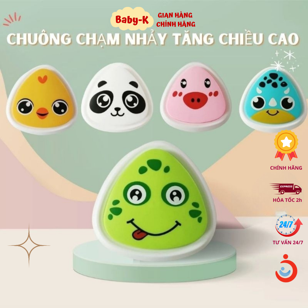 Đồ chơi cho bé, Bộ Chạm Nhảy Tăng Chiều Cao Khoai Baby Giọng Nói Tự Động Đếm Tiếng Việt