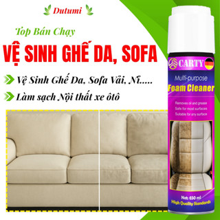 Tẩy Ghế Da Sofa - Vệ Sinh Sofa - Làm Sạch Ghế Da, Vải, Nỉ, Lau Nội Thất Ô tô - Công Nghệ Bọt An Toàn