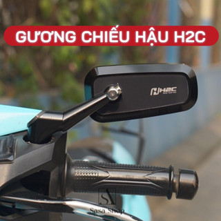  Gương chiếu hậu H2C xoay 360 độ kính gấp xe Vision Wave SH Air Blade Lead Vario Exciter Winner Sirius Future.. 