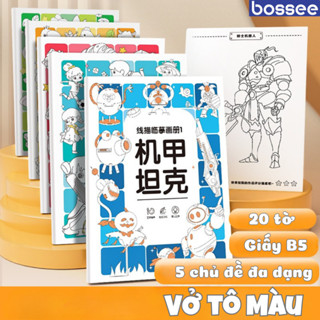 Set 5 Quyển Vở Tô Màu Cho Bé Hình Nhân Vật Dễ Thương Cho Bé Thoả Sức Sáng Tạo Chất Giấy Dày An Toàn Cho Trẻ 
