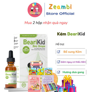 Kẽm BeariKid ZinC Drops, Kẽm Zeambi dạng nhỏ giọt, Chai 30ml