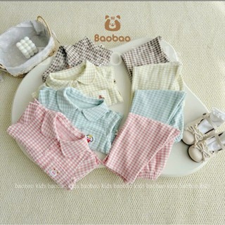  Pijama Bé Gái Chất Dày Ấm Áp 10–30kg | Bộ Đồ Ngủ Thu Đông Dài Tay Cotton Nỉ 