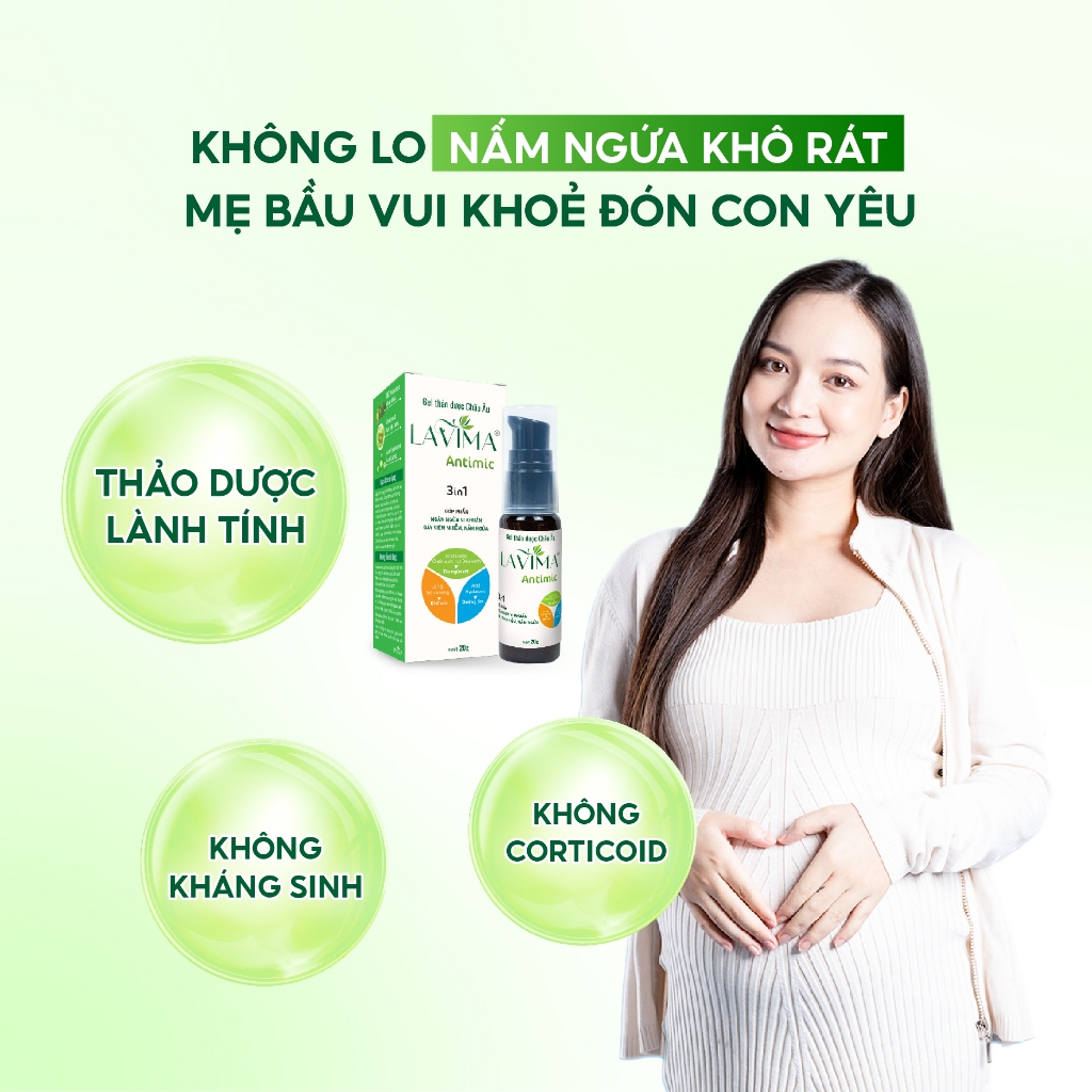 Gel chăm sóc phụ khoa Lavima Antimic 20g từ thảo dược châu Âu