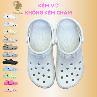 Dép sục clog classic nam nữ đúc nguyên khối chất liệu EVA Êm nhẹ Tặng Vớ chống trơn trợt