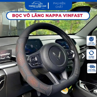 [QUÀ TẶNG] Bọc Vô Lăng Da Nappa Cao Cấp Cho Xe VinFast,VF3,5,6,7,8,e34, Bọc Vô Lăng Thoáng Khí,Bọc Vô Lăng 3D Dáng D-cut