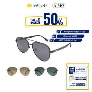 Kính Mát Nam A-MO AMO52417 Chống UV400, Kính Mát Cao Cấp, Kính Mát Phi Công, Mắt Kính Mắt Việt