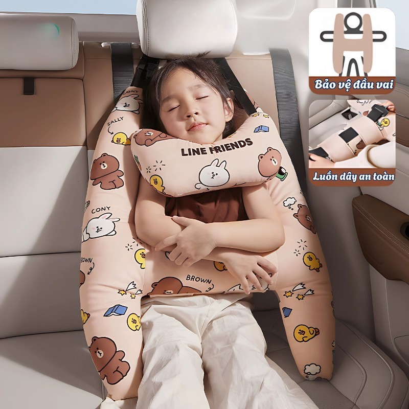 Gợi ý các mẫu tựa đầu ô tô cho bé trai an toàn và thoải mái