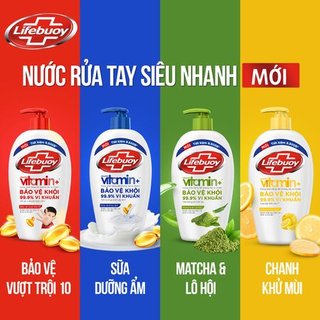  Nước rửa tay Lifebuoy chai 450g 