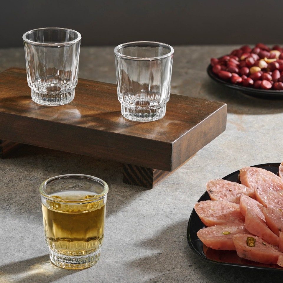 Bộ 12 cốc rượu thủy tinh LOTUS GLASS VTC19 trong suốt cao cấp, an toàn