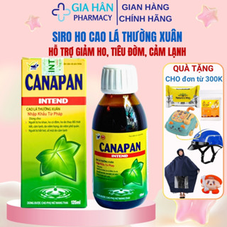 Siro ho cao lá thường xuân CANAPAN giúp bổ phế, giảm tiết đờm dãi giảm ngứa rát họng