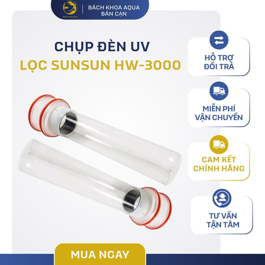 Chụp đèn UV thay thế cho lọc HW3000 - Phụ kiện cho đèn thủy sinh