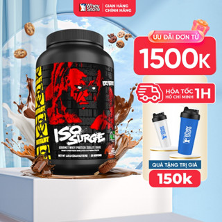 Mutant Iso Surge Sữa Tăng Cơ Giảm Mỡ, Whey Protein Isolate & Hydrolyzed, Hũ 1.6/5lbs ( 0.7/2.27kg ) Chính Hãng