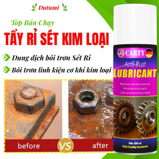  Tẩy Rỉ Sét - Xịt Chống Rỉ Sét - Dung Dịch Bôi Trơn Xích Xe Bản Lề Ổ Khóa Kim Loại CARTY Anti Rust 